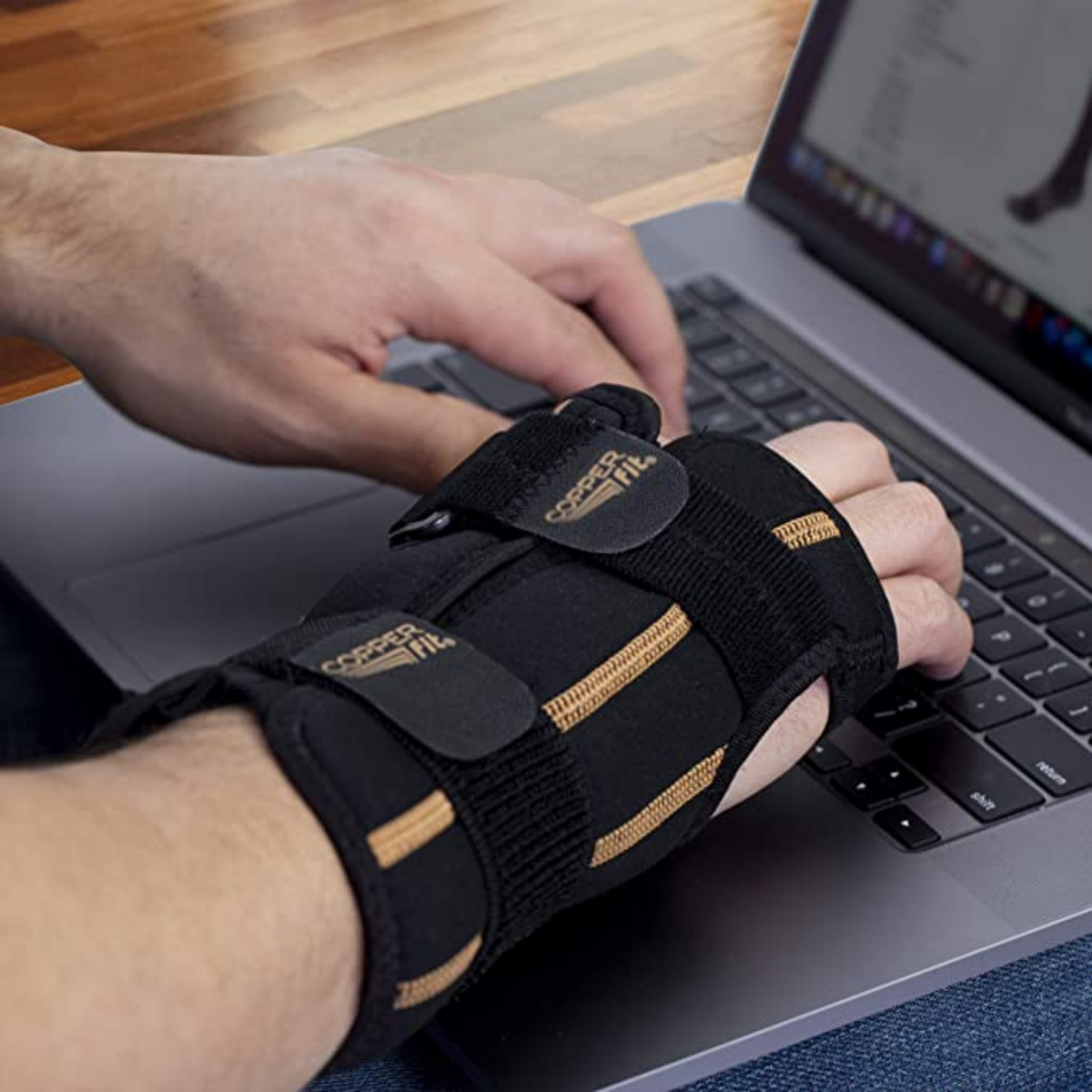 Wrist brace that provides Hot & Cold Therapy for Relief and Recovery