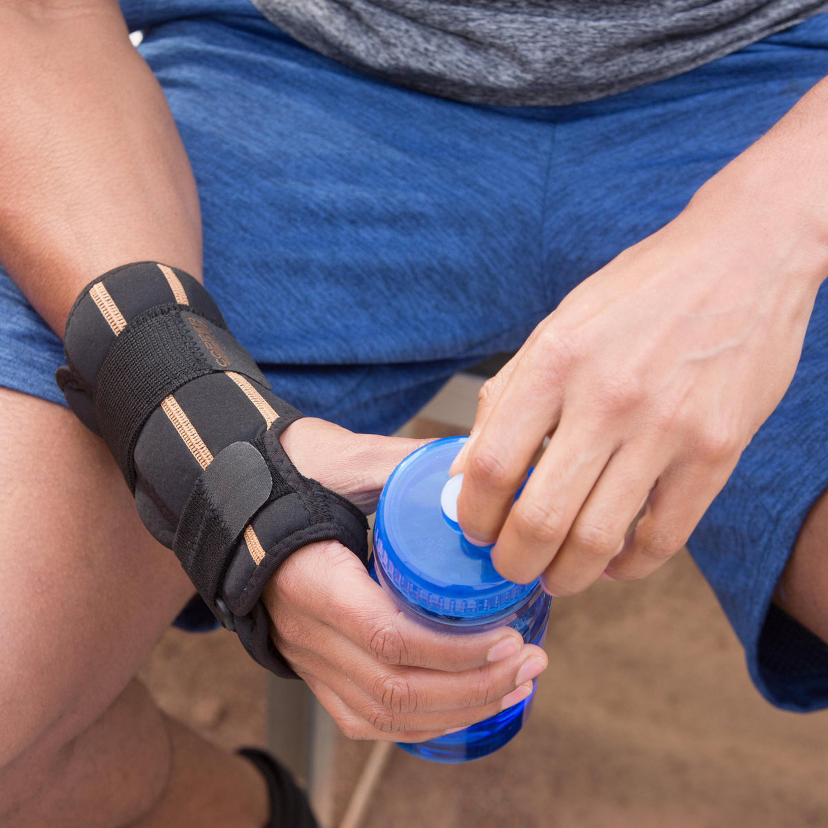 Wrist brace that provides Hot & Cold Therapy for Relief and Recovery