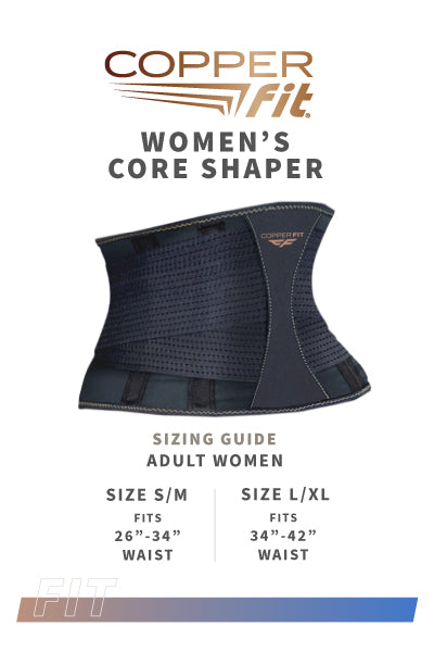Women's Core Shaper size guide
