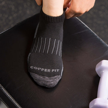copper fit dress socks Copper Fit Compression Socks, Copper Infused Easy-On/Off, 1-pair, Unisex, Heather Blue, S/M, Adult Unisex, Size: Small/Medium