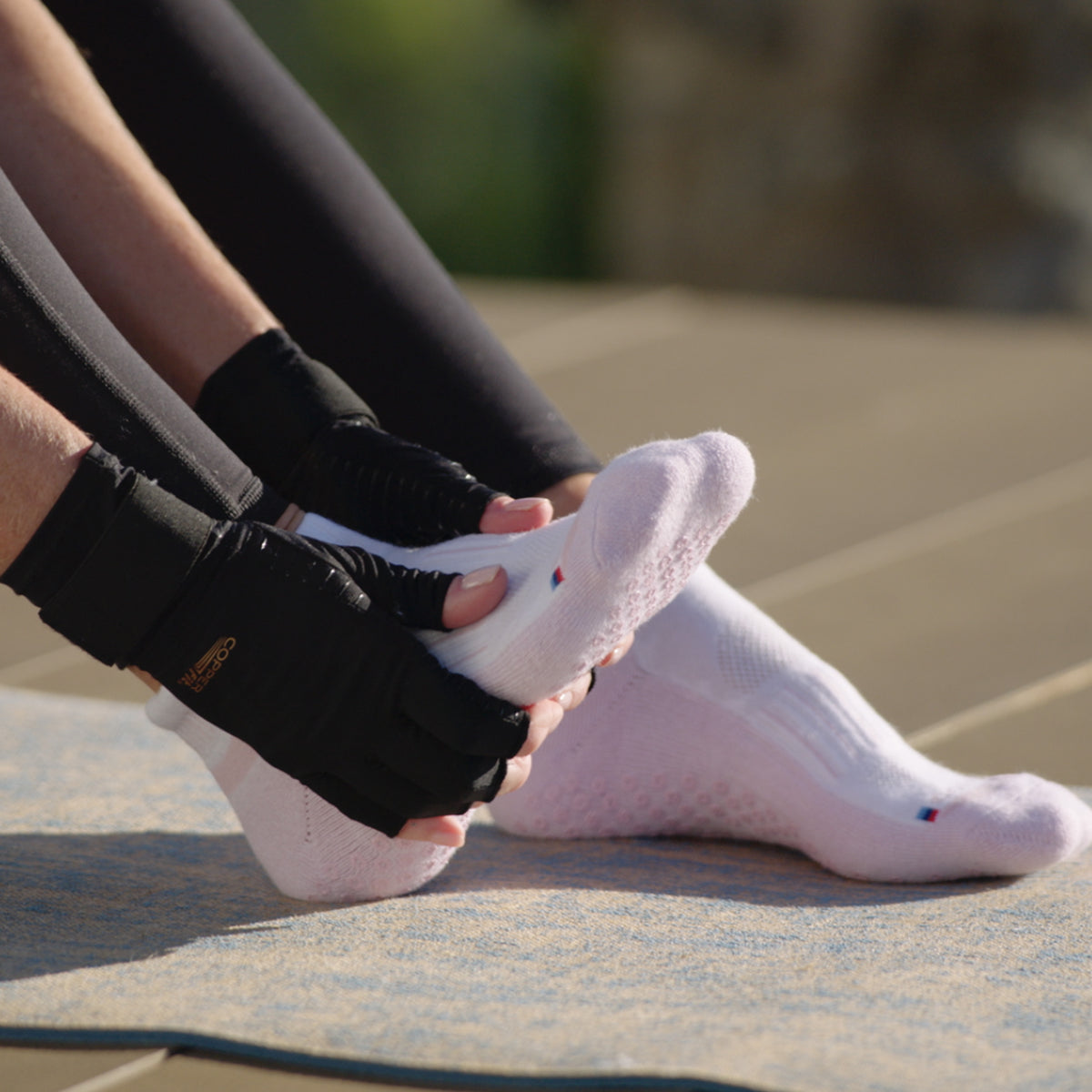 Buy New Cushioned Energy Gripper Socks at Copper Fit USA®