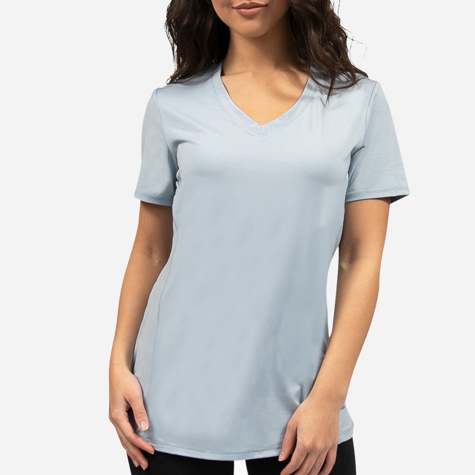 Women's V-Neck Compression Shirt, Comfy