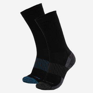 Energy Sport Crew Socks - 2 Pair / S/M / Black