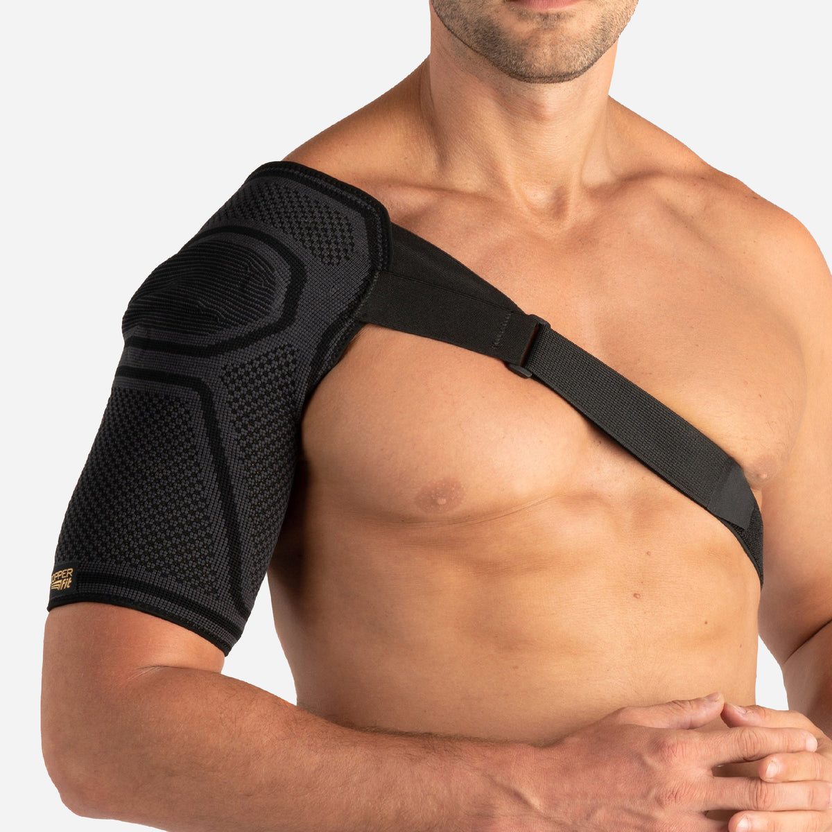 Copper Compression Flexible Recovery Shoulder Brace, One Size Fits Most