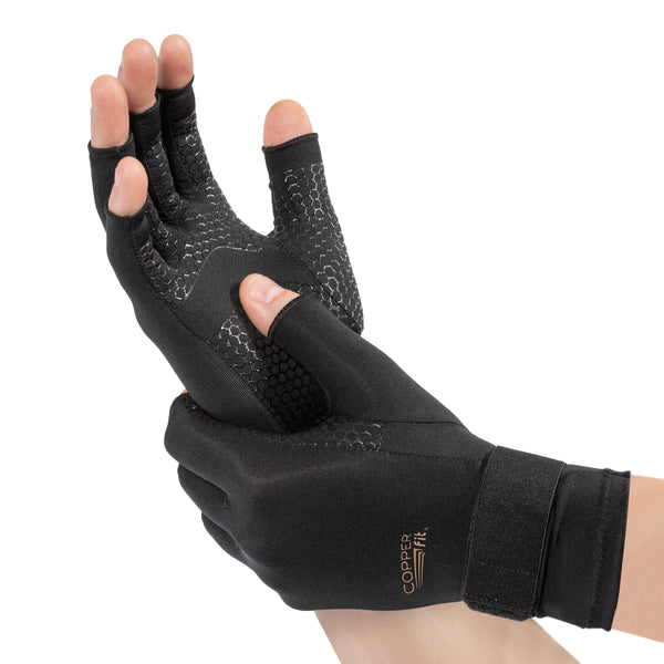 Copper Long Arthritis Gloves Long Wrist Compression Arm Sleeve