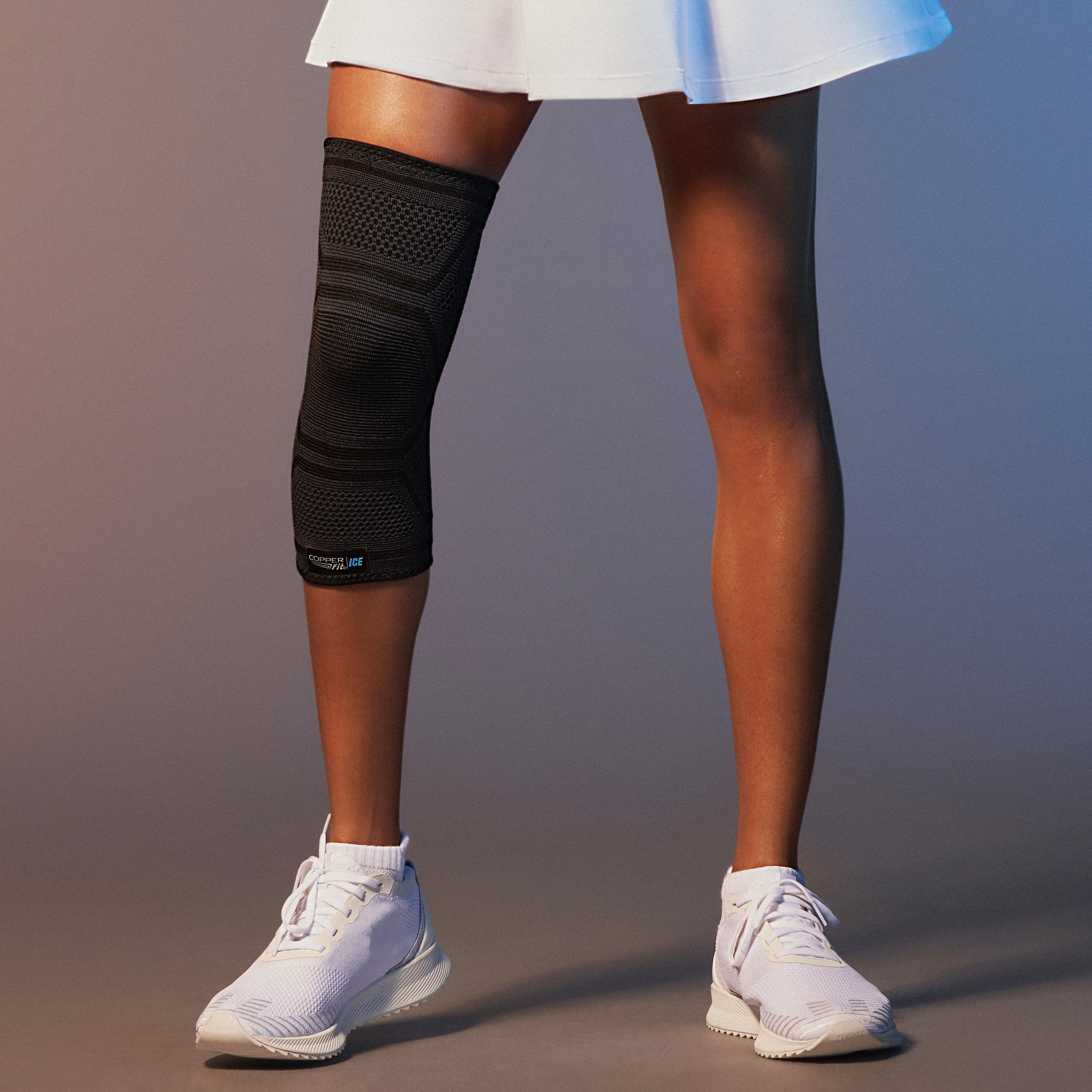 Ice Compression Knee Sleeves MentholInfused Copper Fit