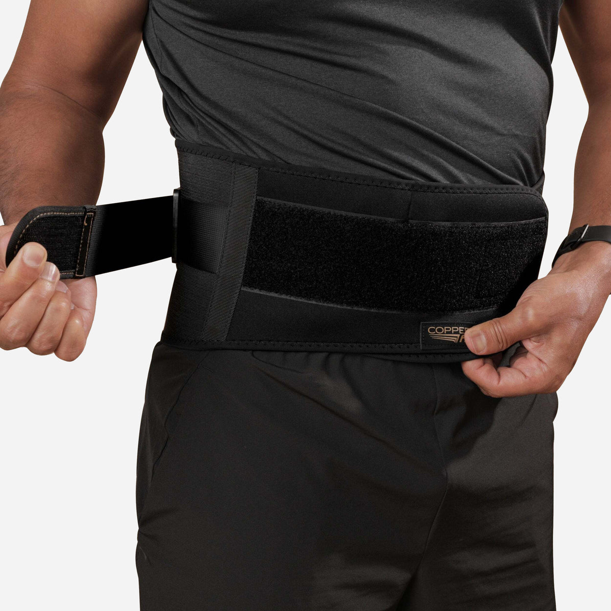 Copper Fit Men's Rapid Relief Back Support Brace With Hot/cold