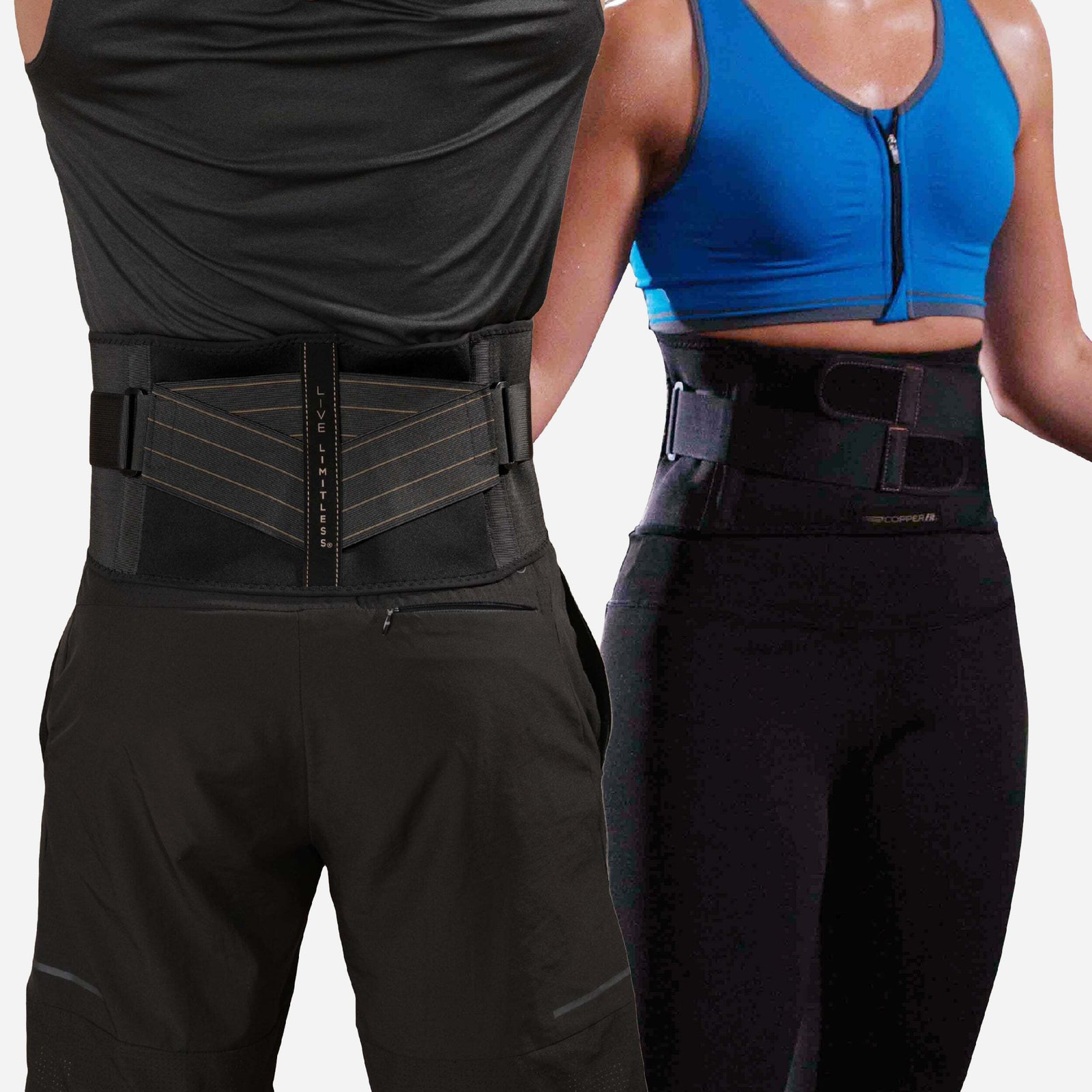  Copper Fit Advanced Back Pro Back Support, Black with Copper  Trim, Small/Medium (CFBACK) : Health & Household