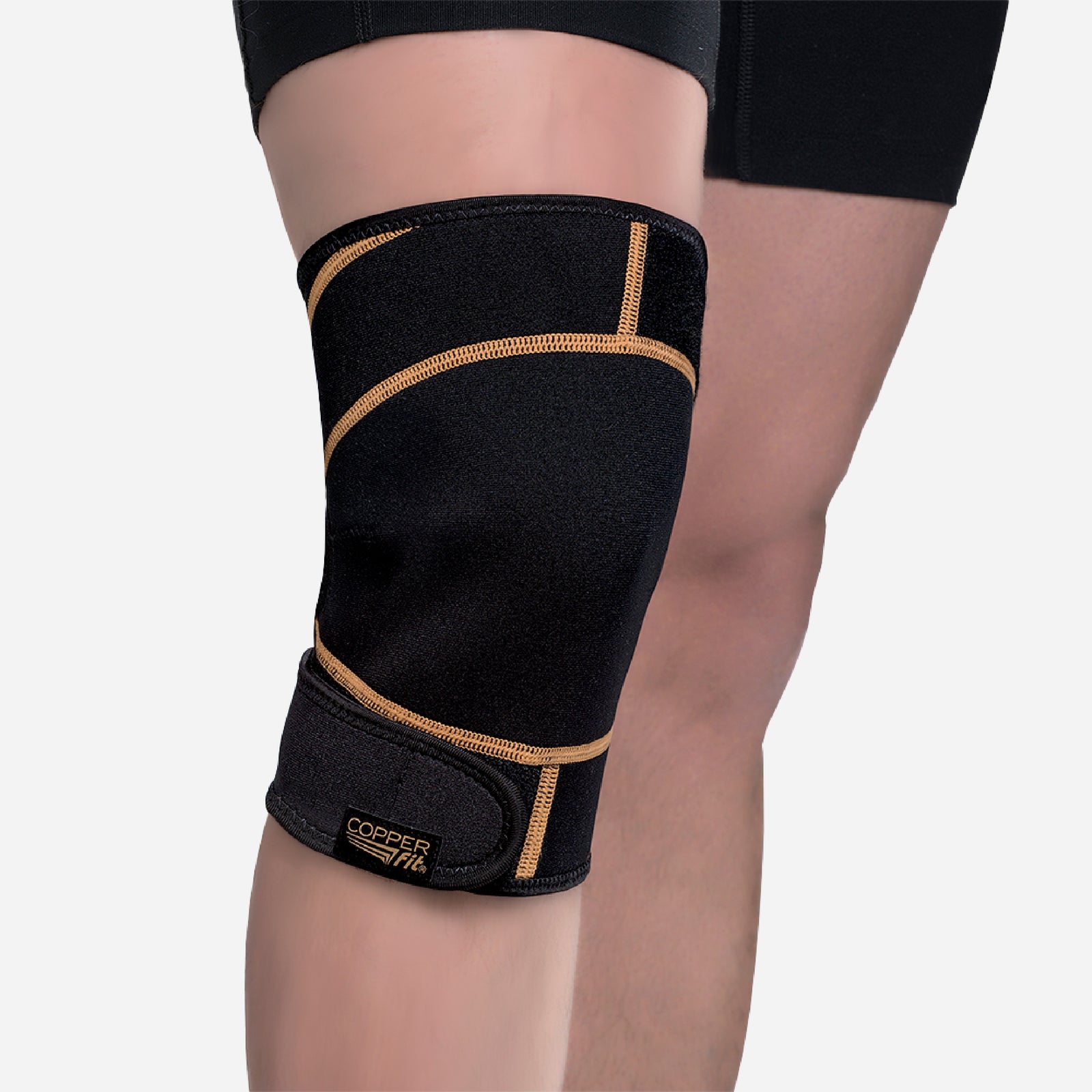 Copper Knee Brace for Women & Men Arthritis Pain Relief and Support Compression  Knee Sleeve for Weight Lifting,Running,Workout,Gym, Cycling ( Golden,  Large) 
