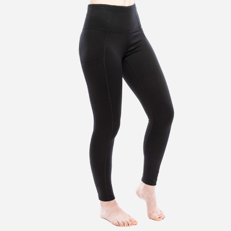 Tommie Copper Women's Pro-Grade Legging with Knee Support, Black