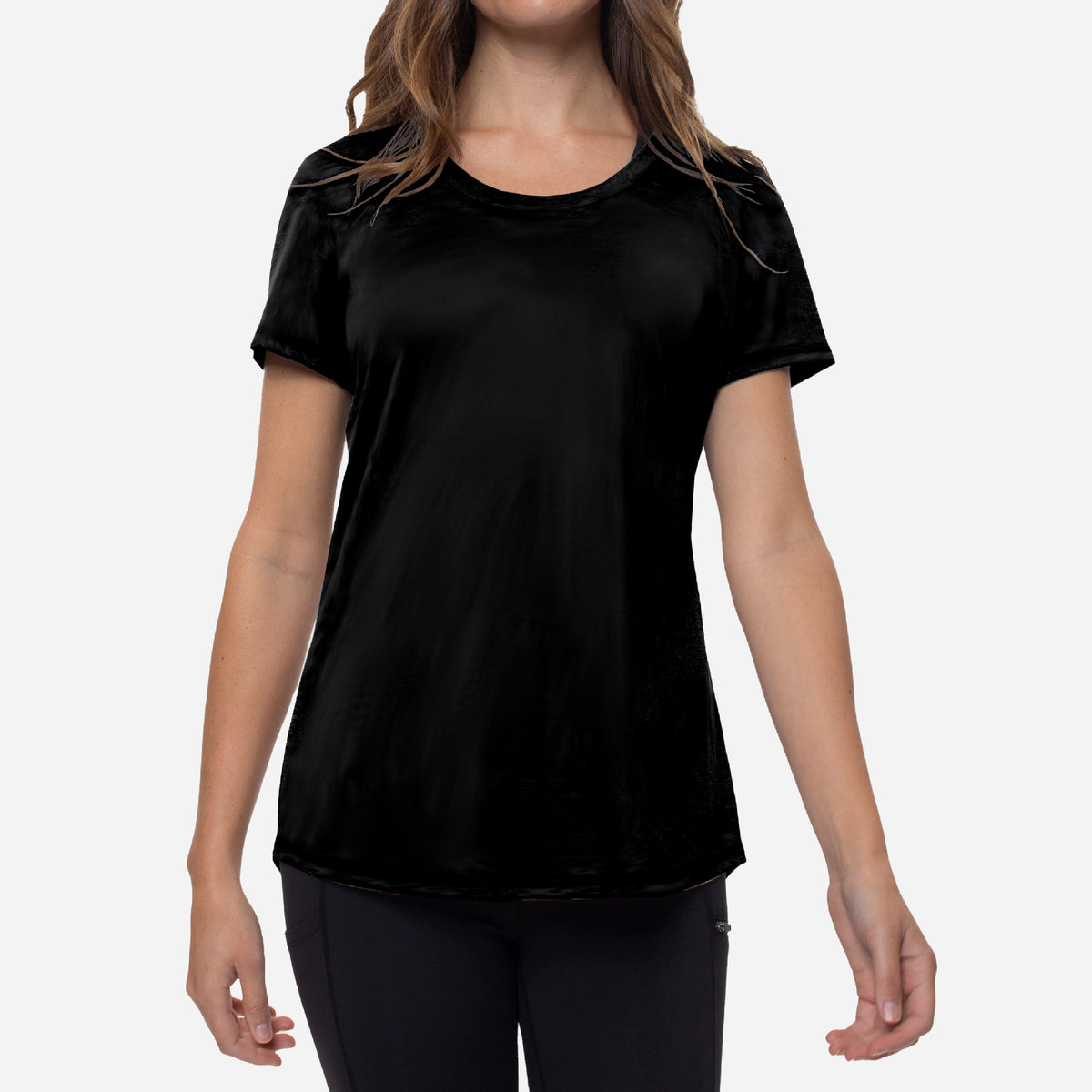 Women&#39;s Short Sleeve Scoop Neck Shirt