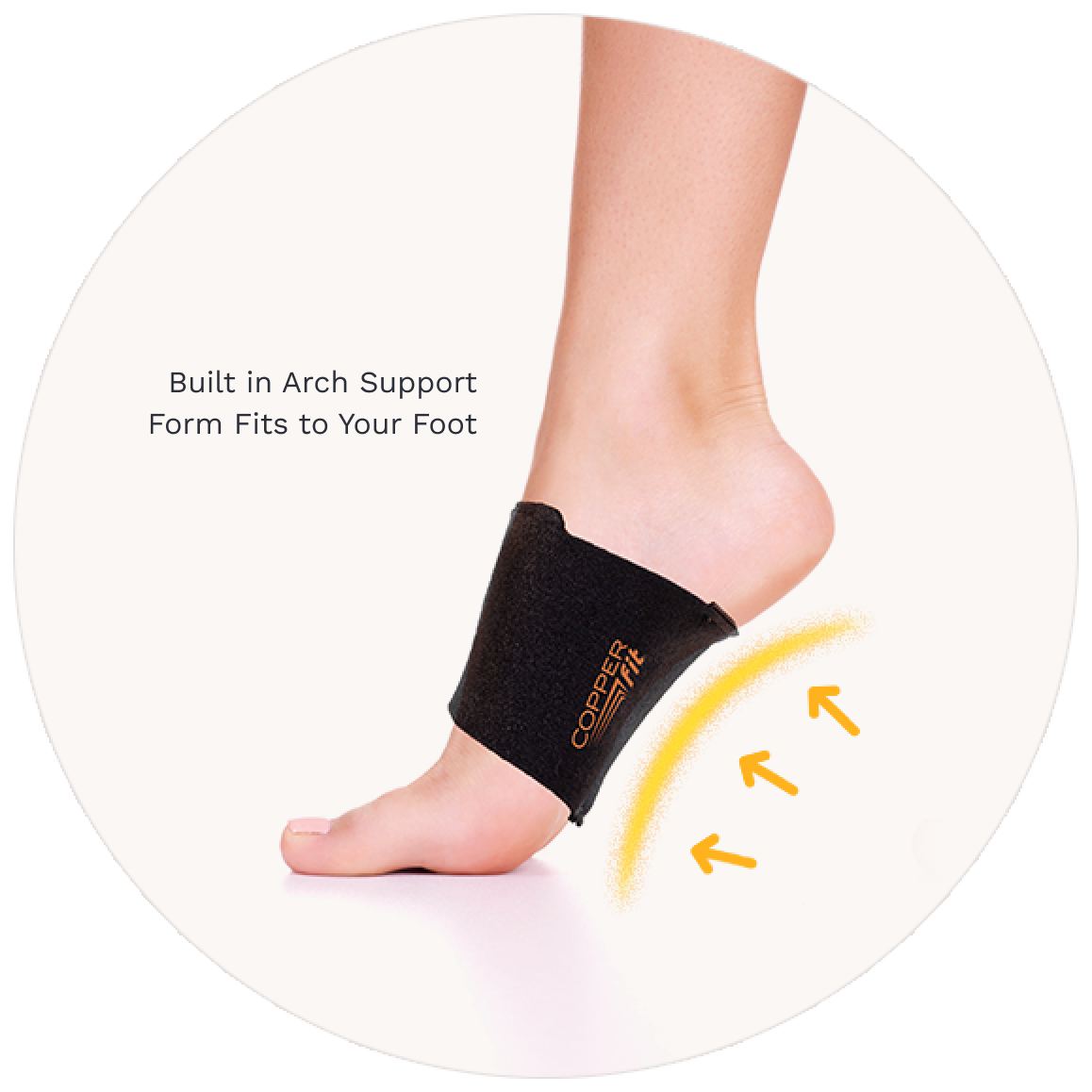 Built in Arch Support Form Fits to Your Foot